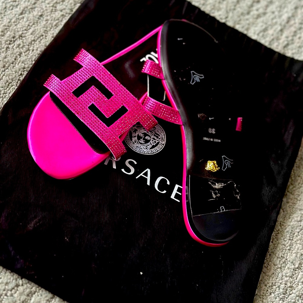 Versace Greca Maze Flat Sandals